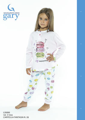 PIGIAMA BAMBINA M/L L30006 Tellini S.r.l. Ingrosso Abbigliamento